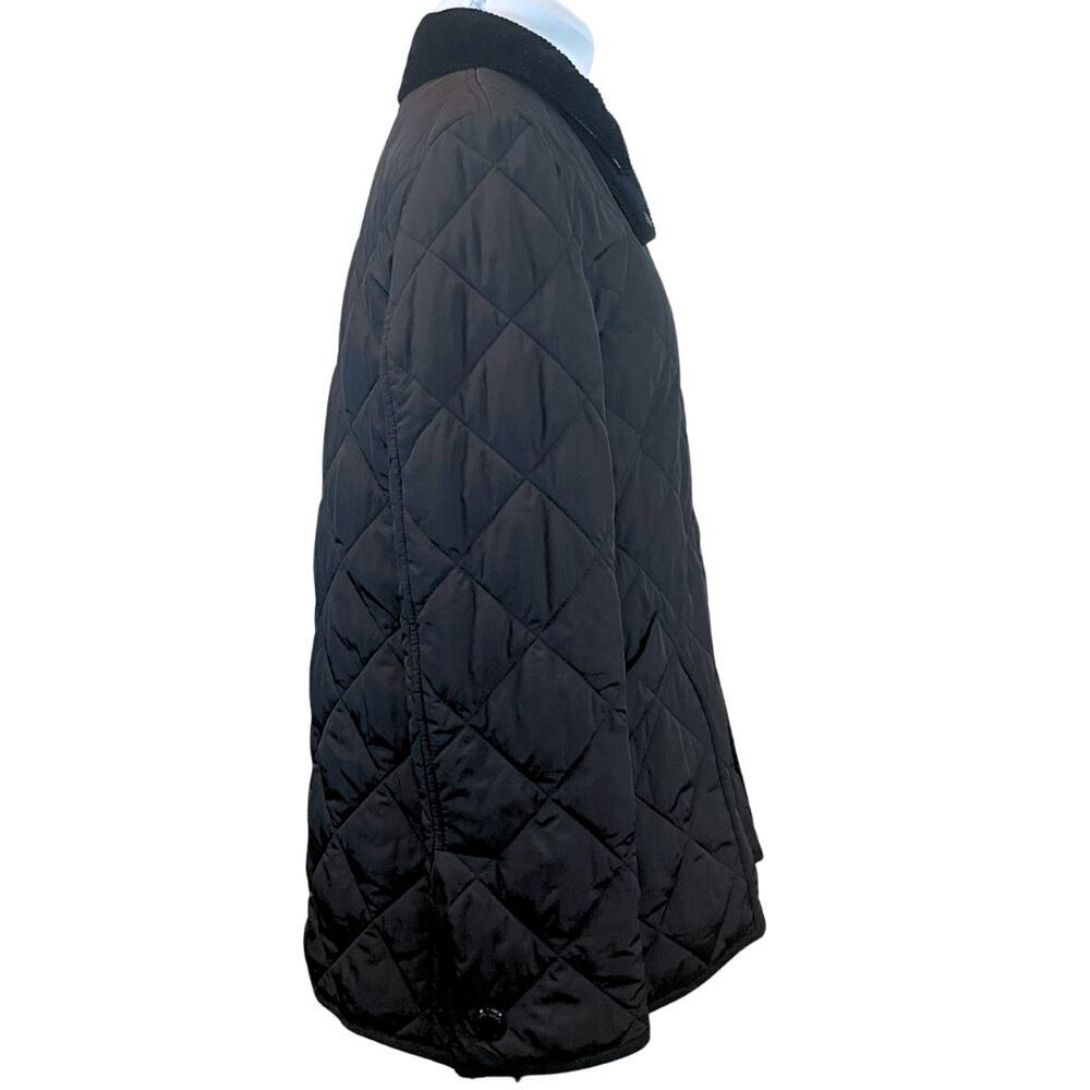 Burberry Coat Quilted Puffer Barn Jacket LOGO Cotswold Black House Check Plaid S - Picture 7 of 16